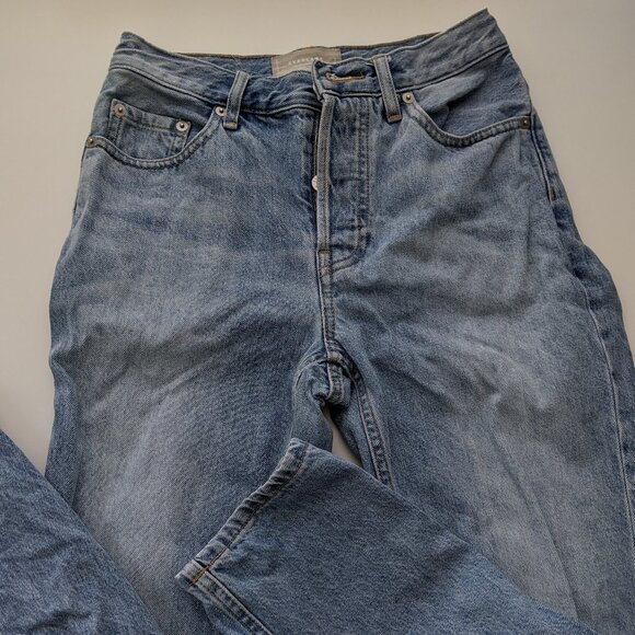 Everlane 90s Cheecky Jeans Vintage Sunbleached Blue 24 - Picture 3 of 7